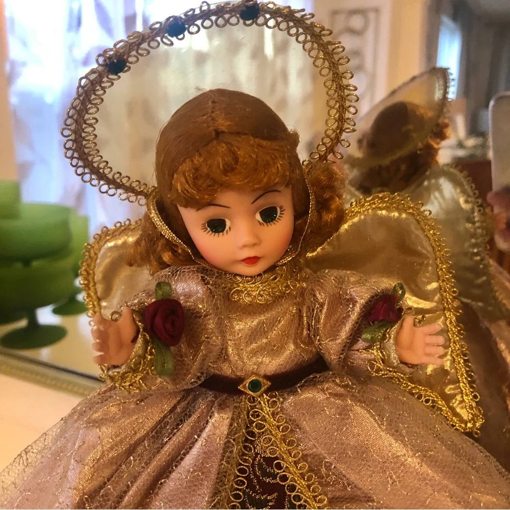 Vintage Madame Alexander Angel Tree Top Topper Pink Victorian Doll #854